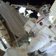 Illustration for article titled Fragile Humans Spacewalk To Upgrade Space Station Communications
